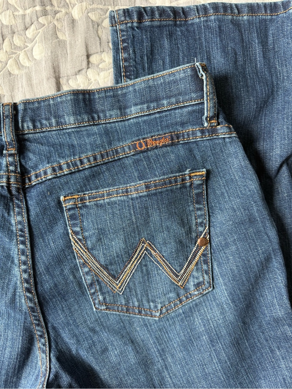 Wrangler Q-Baby No Gap Waistband Womens Jeans Size 11/12x34 - Picture 5 of 5
